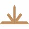 Ekena Millwork Saratoga Timber Gable Bracket, Western Red Cedar, 36"W x 24"H x 1 1/2"D x 3 1/2"F, 16/12 Pitch GBW036X24X0204SAR00SWR - alternate 1